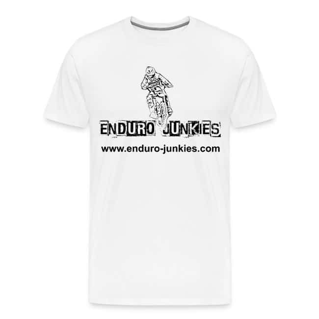 Hard Enduro Junkies T-Shirt weiss mit Logo